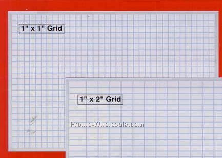 24"x36" Gridded Magnetic Memo Board (1"x1" Grid)