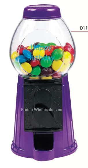 3-1/2"x3-1/2"x6" Purple Gumball- Candy Dispenser Machine