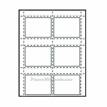 3-3/4"x2-3/4" Laser Compatible Stick-on Nametags - Blank