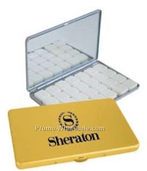 3-3/4"x2-3/8" Aluminum Card Casew/Mirror & Mints