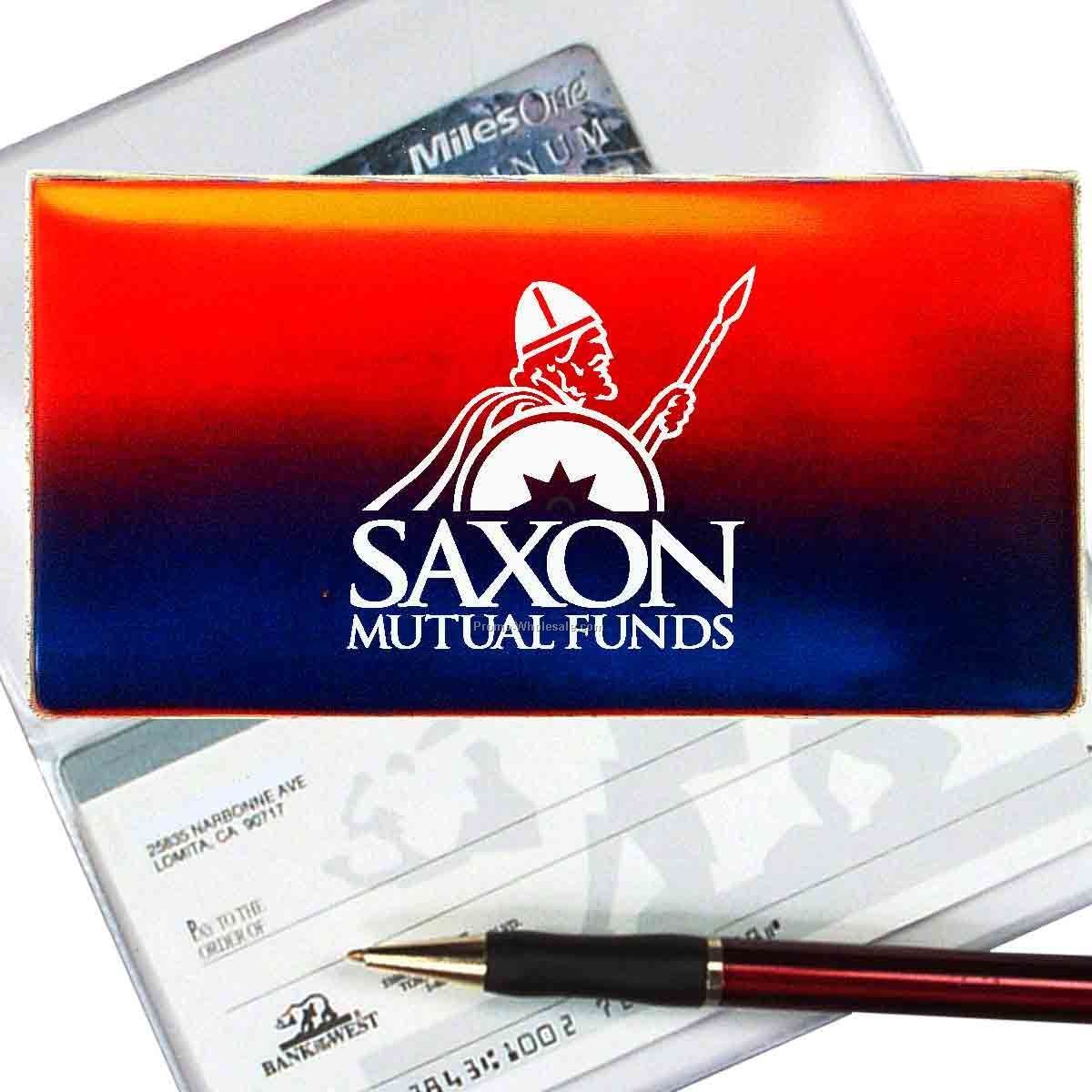 3-3/8"x6-3/8" 3d Lenticular Checkbook Cover - Stock / Red Yellow Black