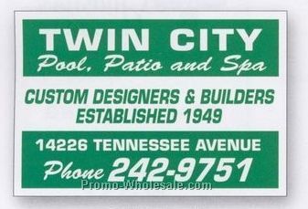 3"x4-1/2" Rectangle Truck Sign & Equipment Decal (Reverse Panels) 1 Color
