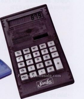 3"x6"x1/4" Wave Shaped Calculator - Screen Printed