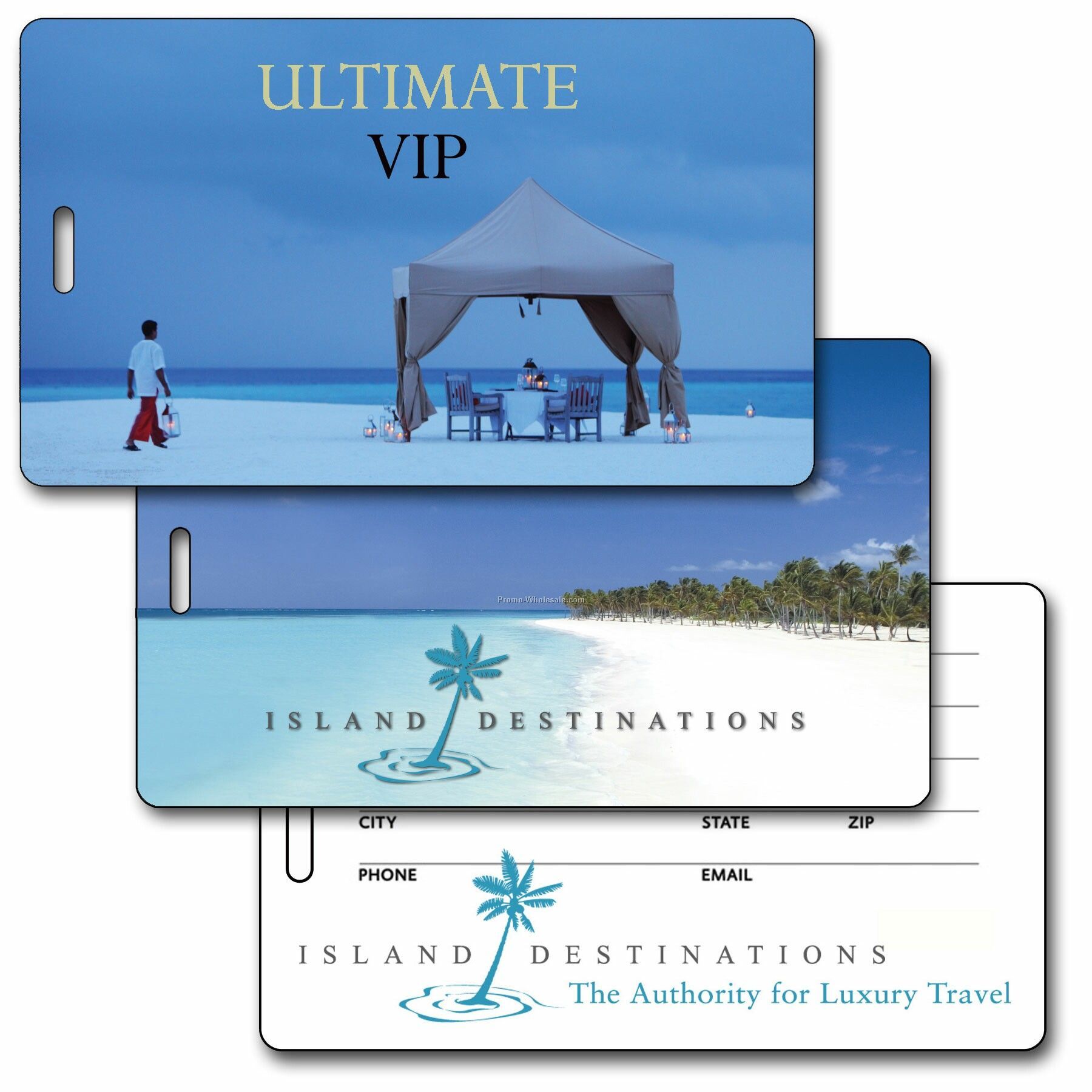 3d Lenticular Luggage Tag - Full Custom Designed