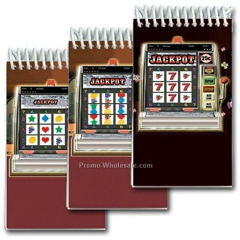 3d Lenticular Mini Notebook; Stock; Slot Machine; Blanks