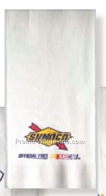 4-1/2"x8-1/2" White 2-ply Coin Edge Embossed Dinner Napkins (Standard)