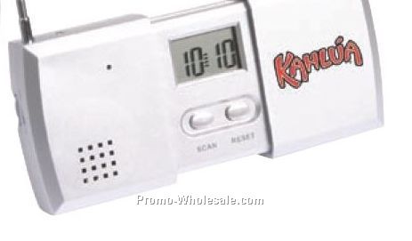4-1/4"x2-5/8" Pull Apart FM Scan Radio Alarm Clock