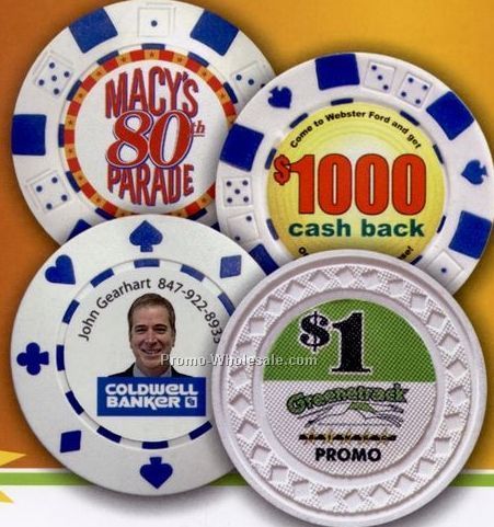 4 Color Process Poker Chips