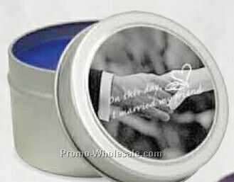 4 Oz. Tin Candle W/ Paraffin Wax