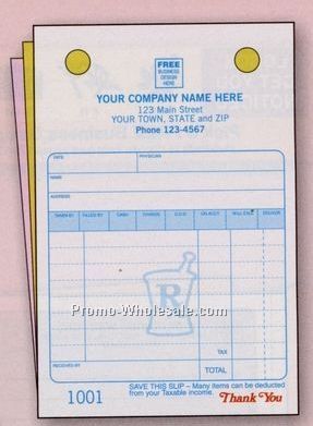 4"x6" 3 Part Pharmacy Register Form