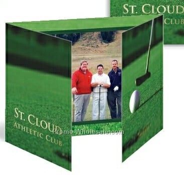 4"x6" Horizontal Golf Gatefold Event Folder