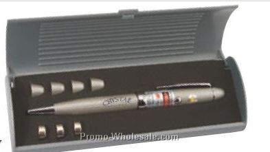 5"x1/2" Executive Laser Pen With Multiple Lenses & Gift Box