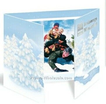 5"x7" Horizontal Winter Scene Gatefold Event Folder