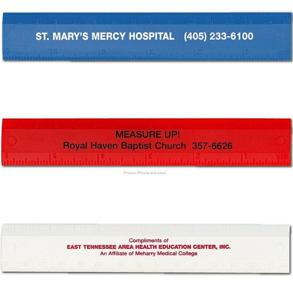 6" Double Beveled Edge Ruler (2 Day Production)