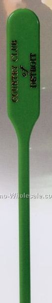 6" Spir-it Paddle Stirrer W/ Pointed Bottom (Crystal Clear)