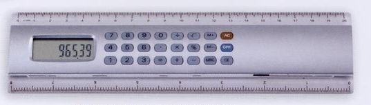 8" Ruler W/ Built In Calculator