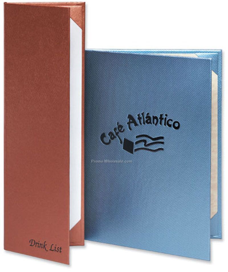 8-1/2"x11" Bistro Hardback Menu Cover - Style 3v