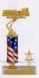 9-1/2" Patriotic Trophy W/ Marble Base