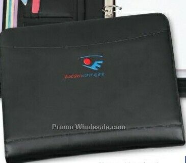 Accent Leather Zippered Execufolio