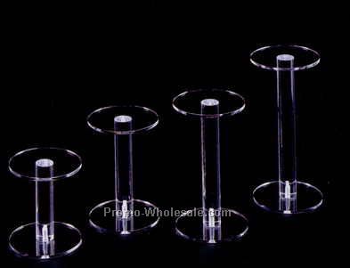 Acrylic Dumbbell Pedestal - 3"x3"x3"