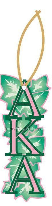 Alpha Kappa Alpha Sorority Mascot Ornament W/ Mirrored Back (8 Square Inch)