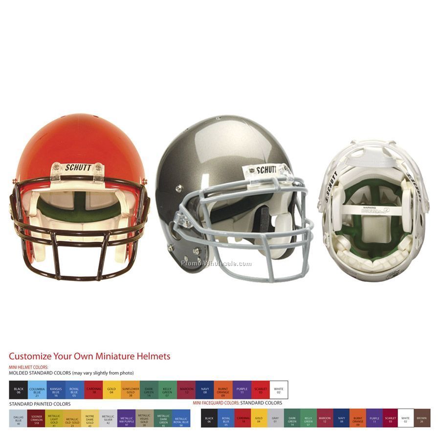 Authentic Custom Football Helmet With Decals