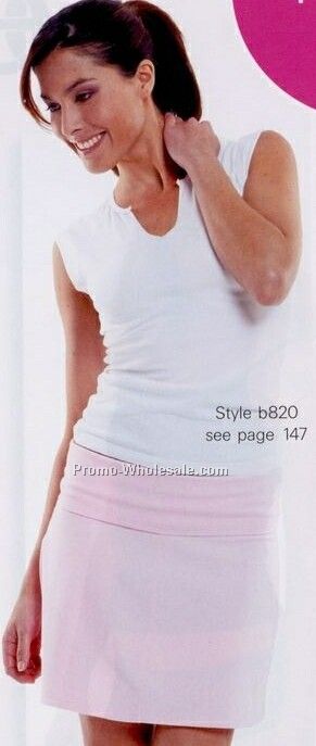  Bella Ladies Cotton Spandex Roll Down Skirt 2xl 