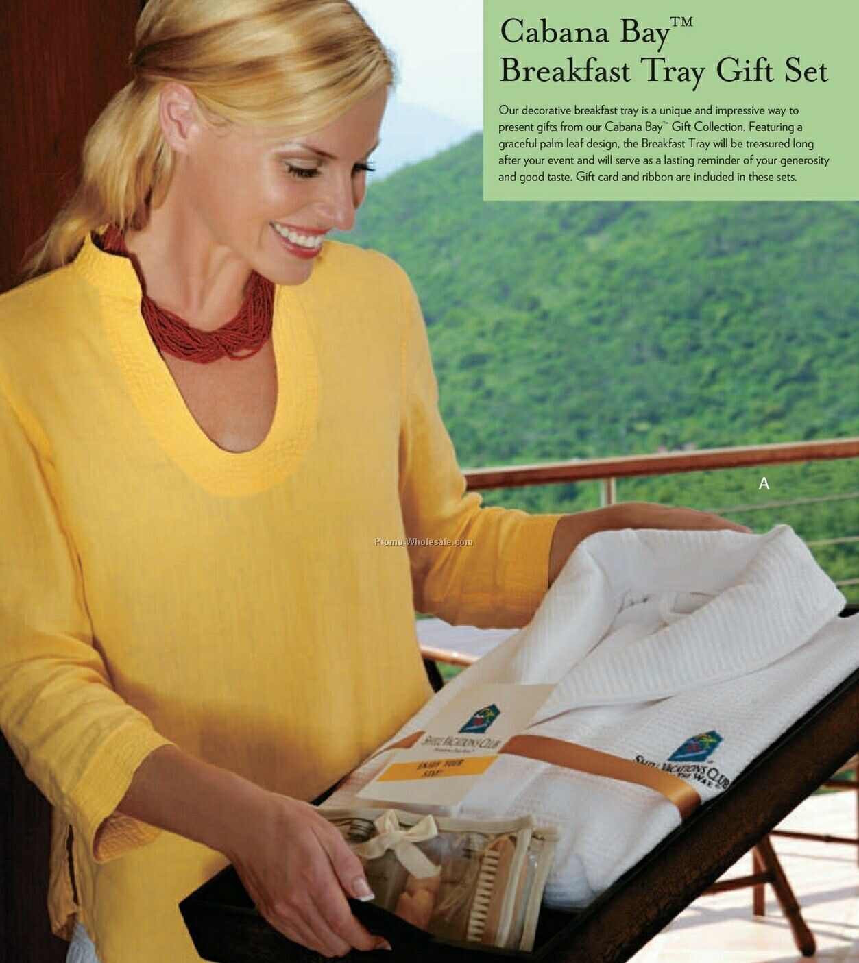 Breakfast Tray, Cabana Bay Robe & Travel Gift Set