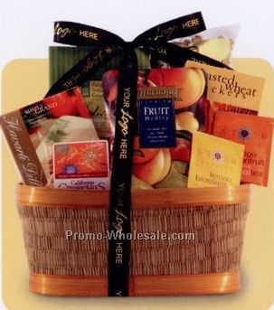 Business Classics Oval Matchstick Gift Basket