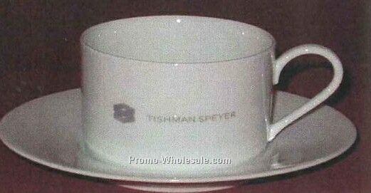 Can Shape 8 Oz. Rim Cup & Saucer Set