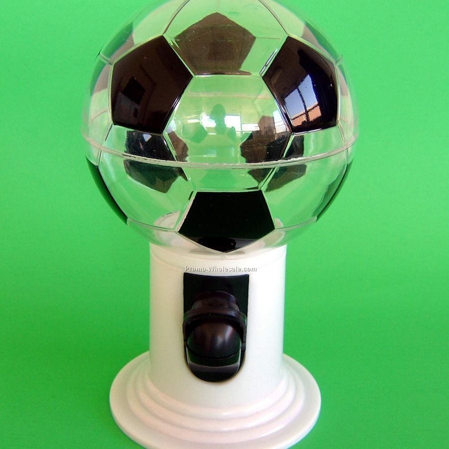 Candy Dispenser - Soccer - 1 Side / 1 Color Custom Imprint