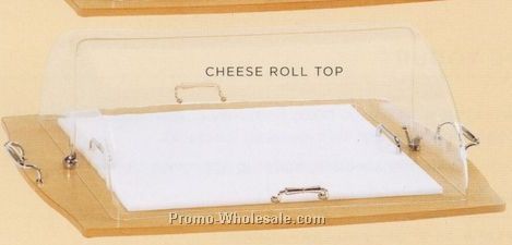 Cheese Roll Top For Serving Cart (Mahogany Finish)