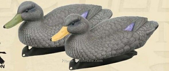 Classic Black Duck Decoy W/ Weighted Keel