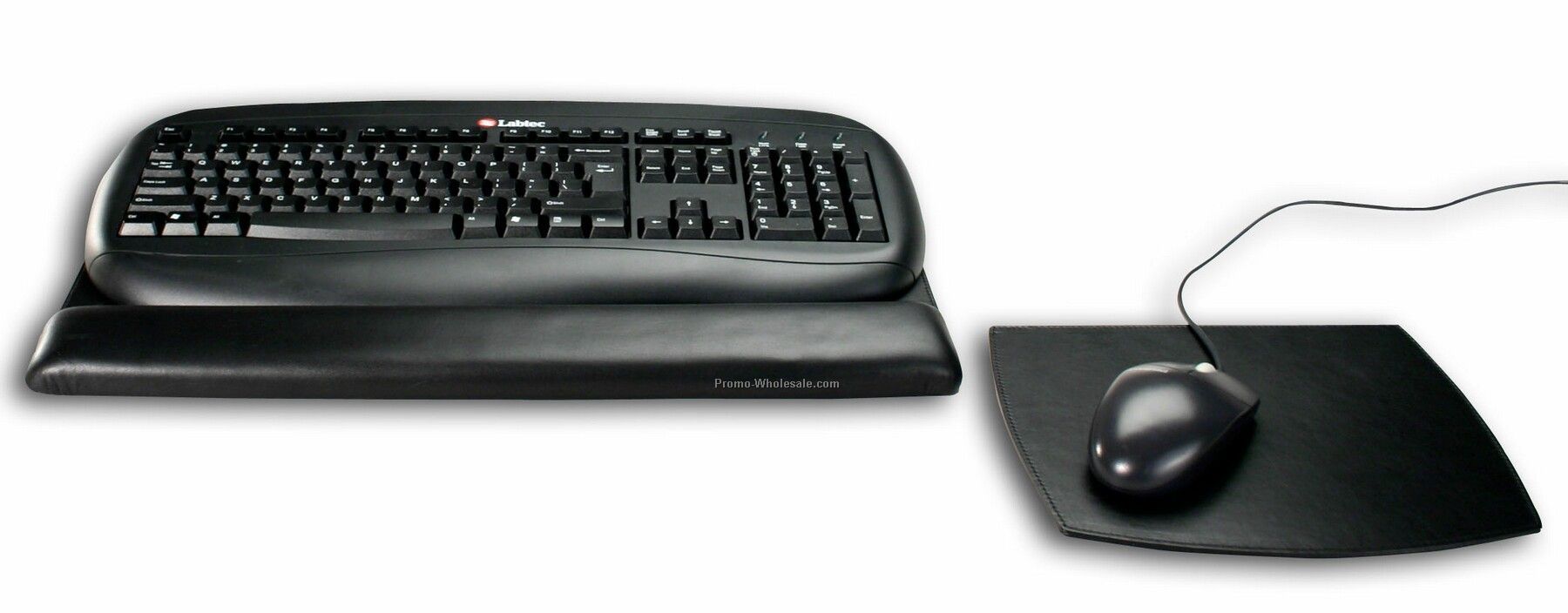 Classic Leather Keyboard Pad - Black