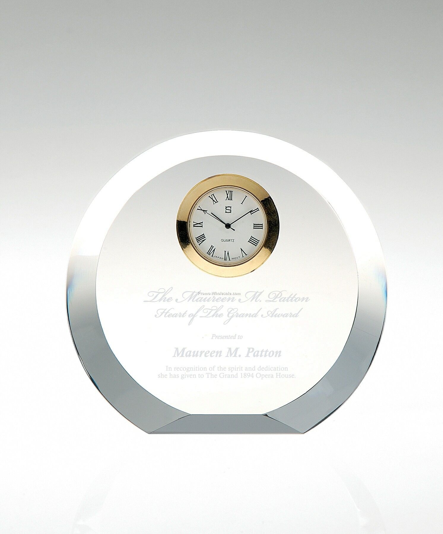 Claudius Crystal Clock Award