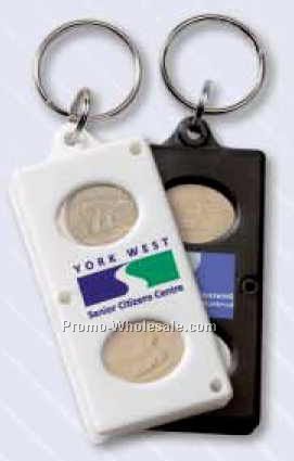 Coin Key Ring 2-1/2"x1-1/4"