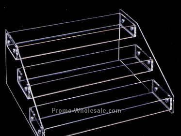 Collapsible 3-tier Display Rack (21"x8"x10") 2" Deep