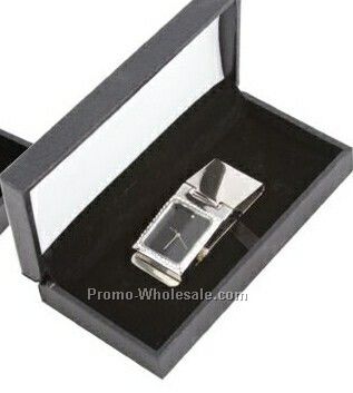 Crystal Watch Money Clip (Square Face)