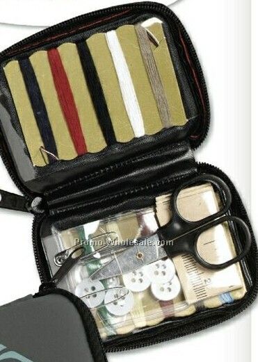 Deluxe Travel Sewing Kit With Full Zipper Case