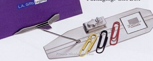Desktop Business Card/ Paper Clip Holder