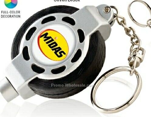 Digital Tire Gauge Key Tag