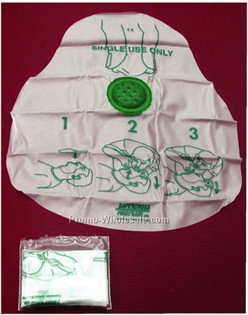 Disposable Cpr Respirator Face Shield (Blank)