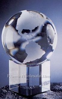 Embedded Globe W/ Clear Base (2-3/16"x2-3/16"x2-3/16")