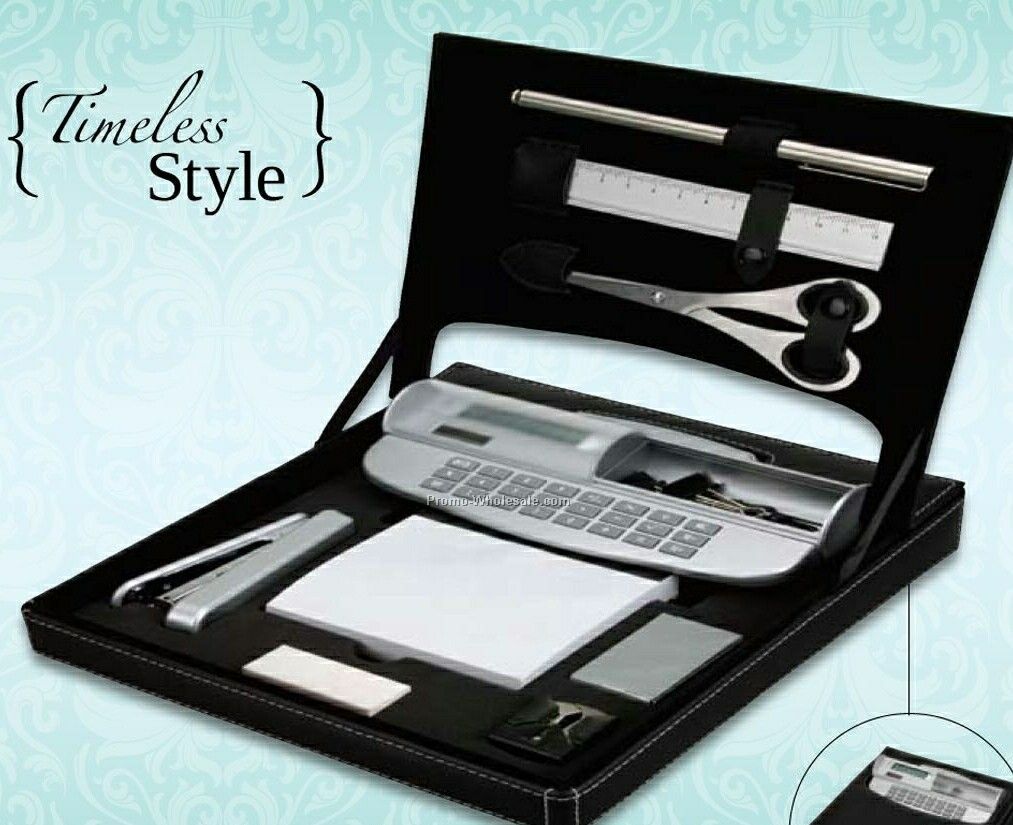 Essentials Tavola Stationery Desk Set 8-1/2"x9-1/4"x2-1/2"