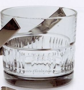 Exeter Collection Ice Bucket W/ Tongs Barware