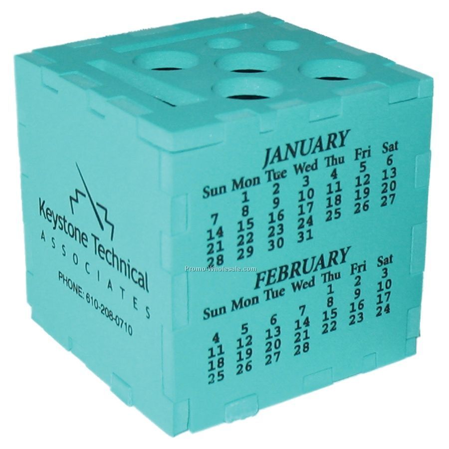 Foam Desktop Puzzle Cube 3" (Calendar)
