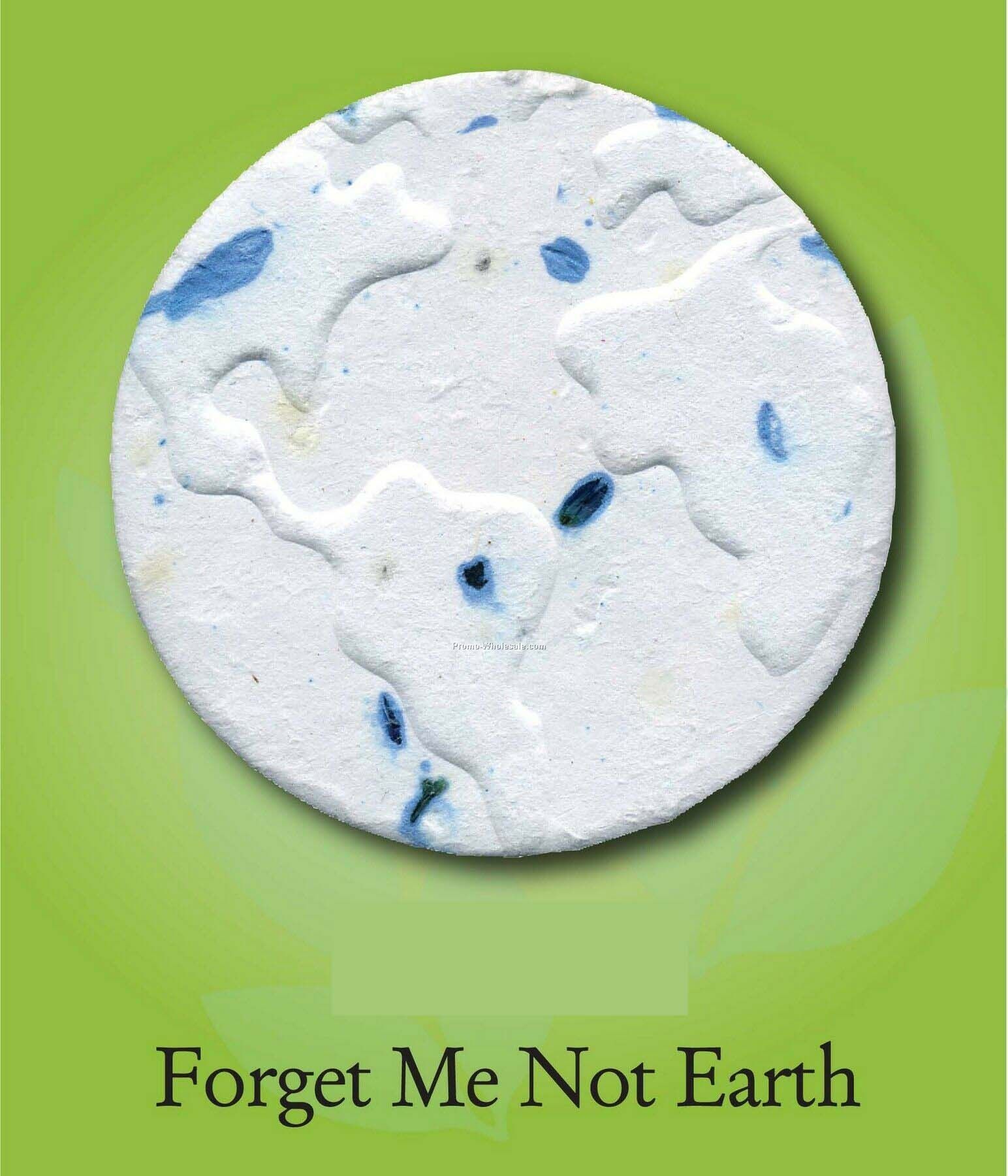 Forget Me Not Planet Earth Ornament W/ Embedded Seed