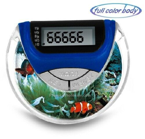 Full Color Series Pedometer With Belt Clip