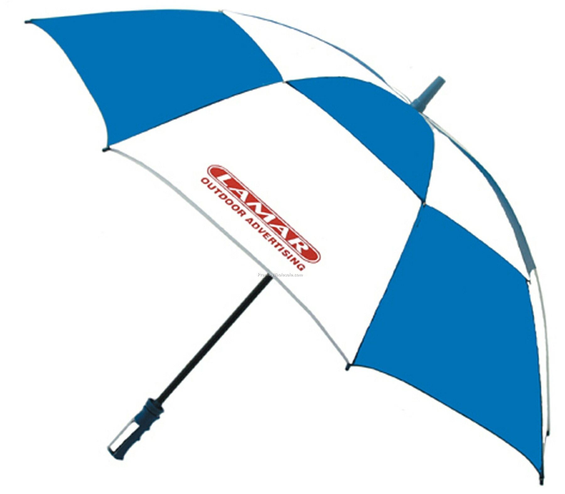 Golf Umbrella With Windproof Vented All-fiberglass Frame (62" Arc)