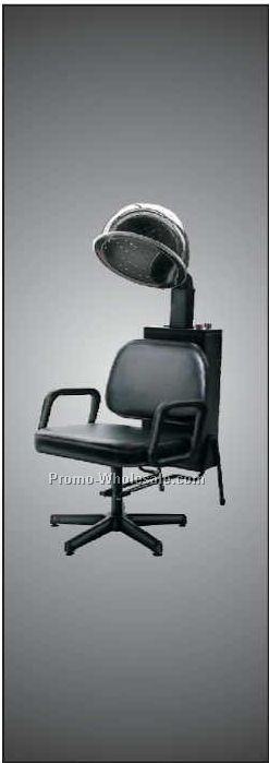 Hair Dryer Chair Panoramic Badge W/ Metal Pin